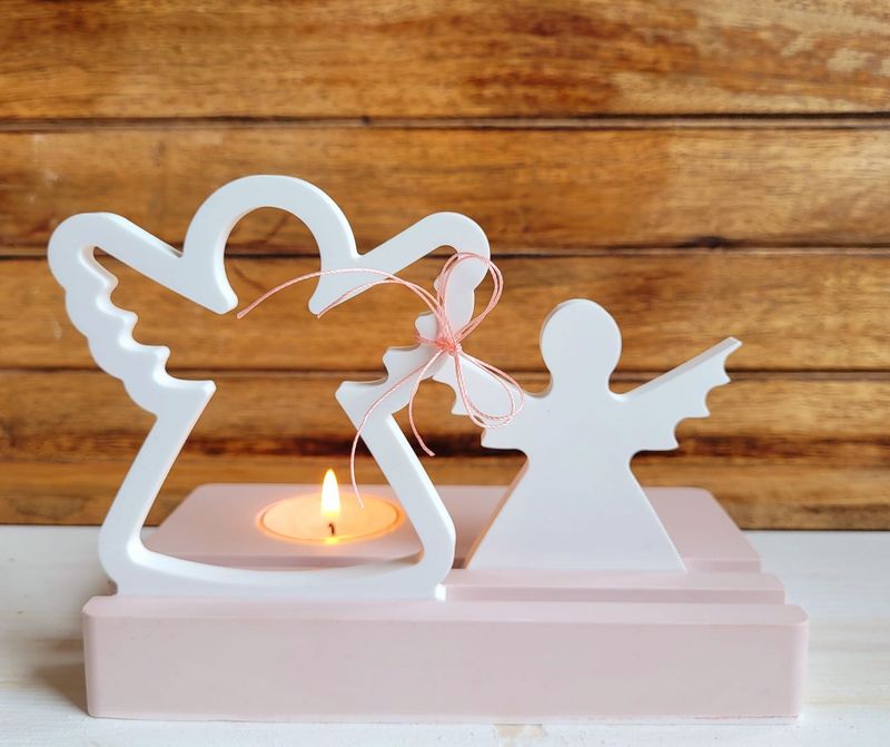 Silikon - Gießform - Engel mit Herz oder Blanko für Steckleiste - Lichtdeko Silikon - Gießform - Engel mit Herz oder Blanko für Steckleiste - Lichtdeko