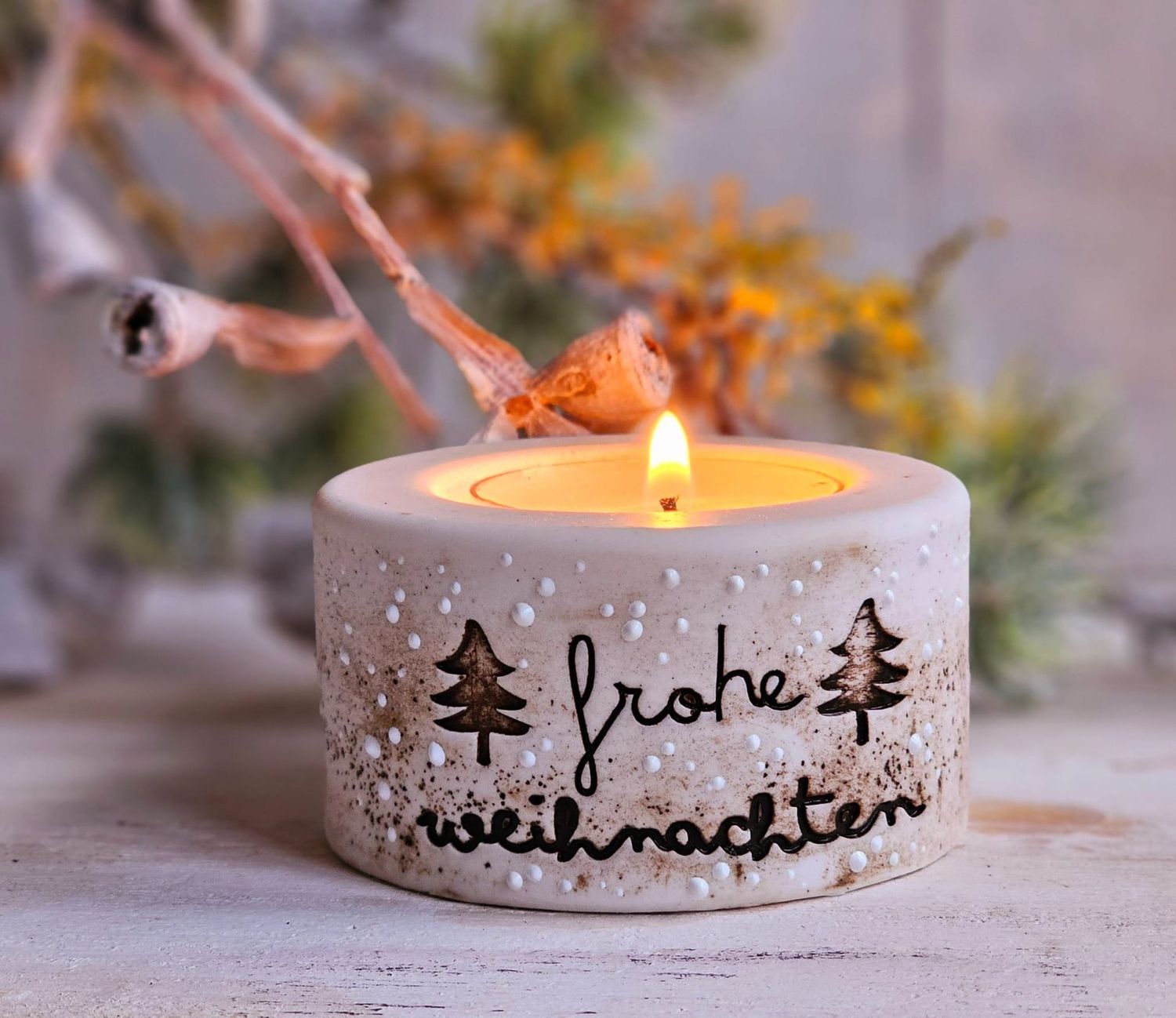 Silikonform - Gießform - Weihnachtliche Kerzenhalter – für Teelichter, Weihnachtliche Kerzenhalter – für Teelichter: 2543 Schneeflocke