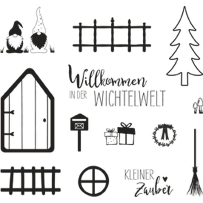 RAYHER Clear Stamps Kleine Wichtelwelt/Stempeln/Weihnachten RAYHER Clear Stamps Kleine Wichtelwelt/Stempeln/Weihnachten
