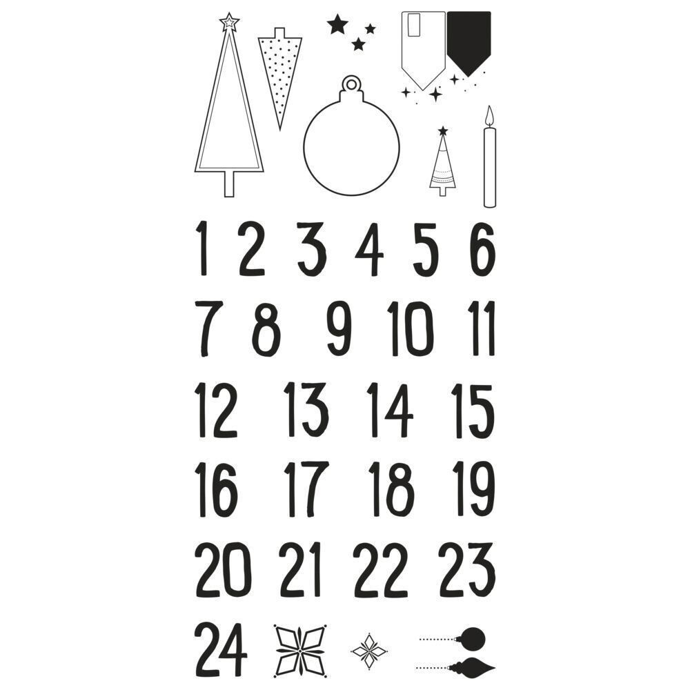 RAYHER - Clear Stamps Adventskalender Nordic
