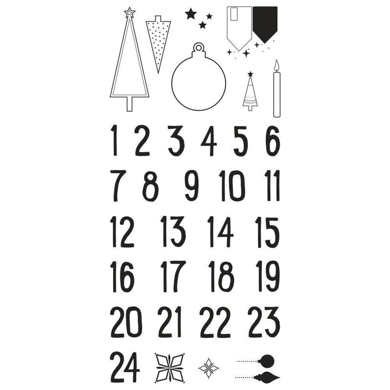 RAYHER - Clear Stamps Adventskalender Nordic RAYHER - Clear Stamps Adventskalender Nordic