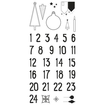 RAYHER - Clear Stamps Adventskalender Nordic