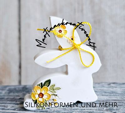 Silikon - Gießform - Mini "Hasi" im 4er Set