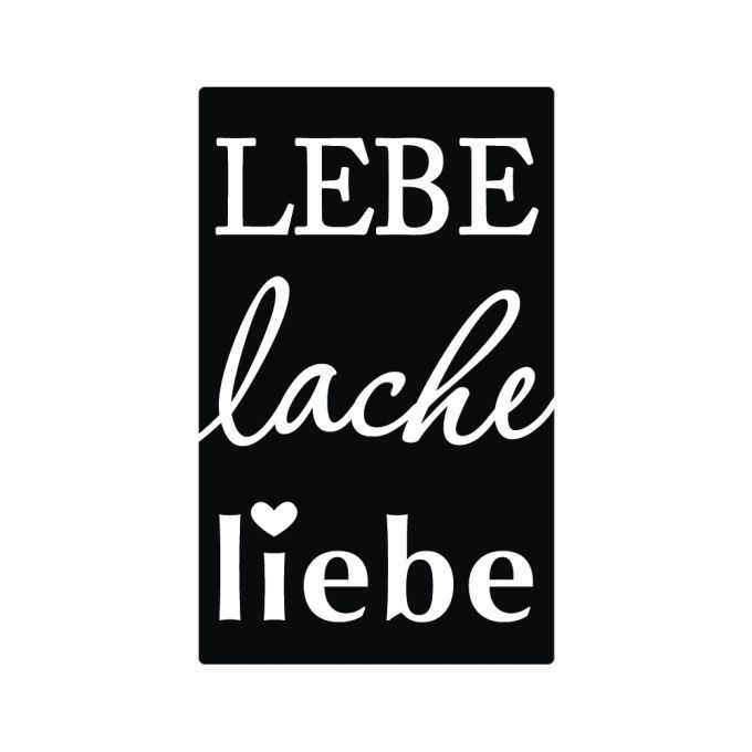 RAYHER Label - Lebe-Lache-Liebe RAYHER Label - Lebe-Lache-Liebe