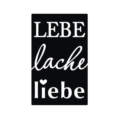 RAYHER Label - Lebe-Lache-Liebe