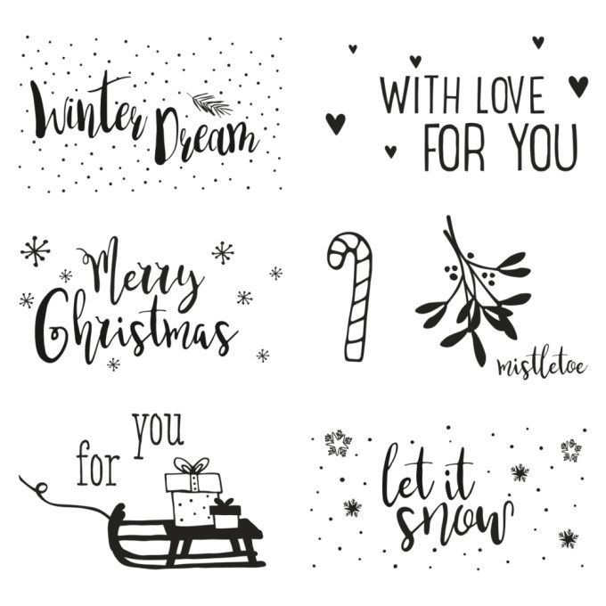 RAYHER - Clear Stamps - Christmas Greetings RAYHER - Clear Stamps - Christmas Greetings