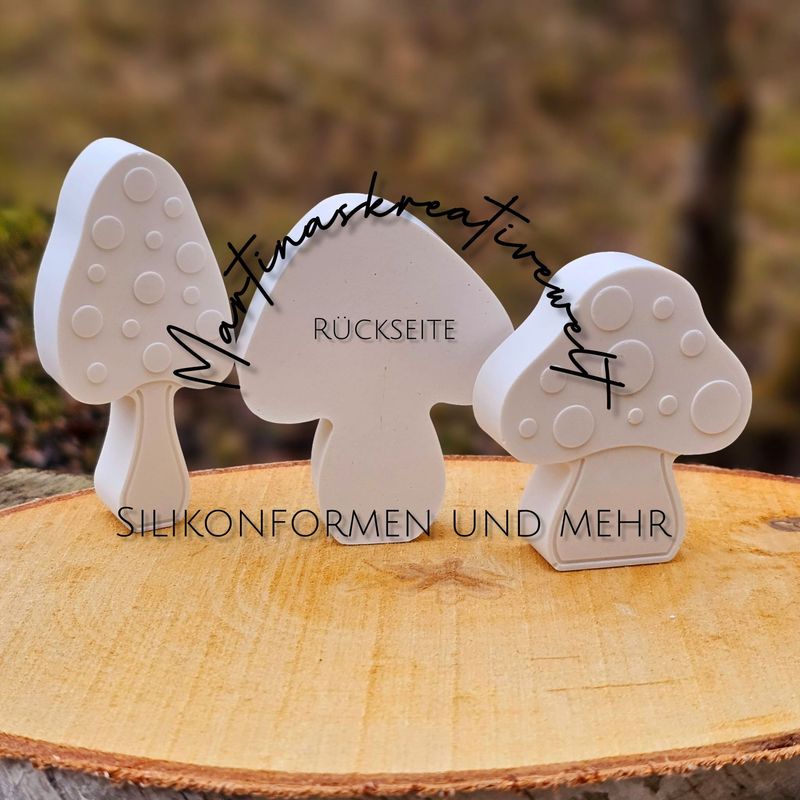 Silikon – Gießform - Kleine Glückspilze – Multiform Silikon – Gießform - Kleine Glückspilze – Multiform