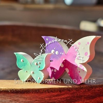 Silikon - Gießform - Mini Schmetterling 2er Form Silikon - Gießform - Mini Schmetterling 2er Form