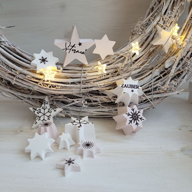 Silikon - Mehrfach - Gießform - HOBBY FUN - Sterne Silikon - Mehrfach - Gießform - HOBBY FUN - Sterne