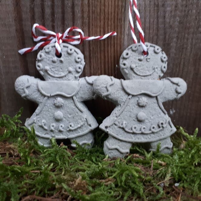 Silikon - Gießform - Lebkuchenfiguren – zum Aufhängen