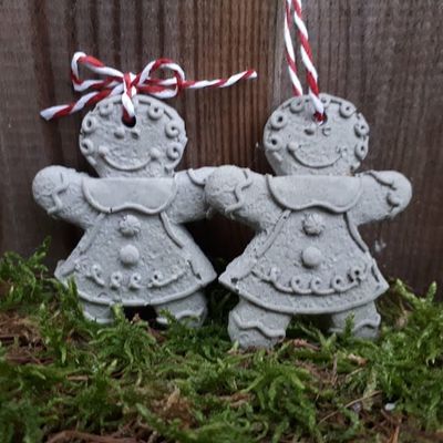 Silikon - Gießform - Lebkuchenfiguren – zum Aufhängen