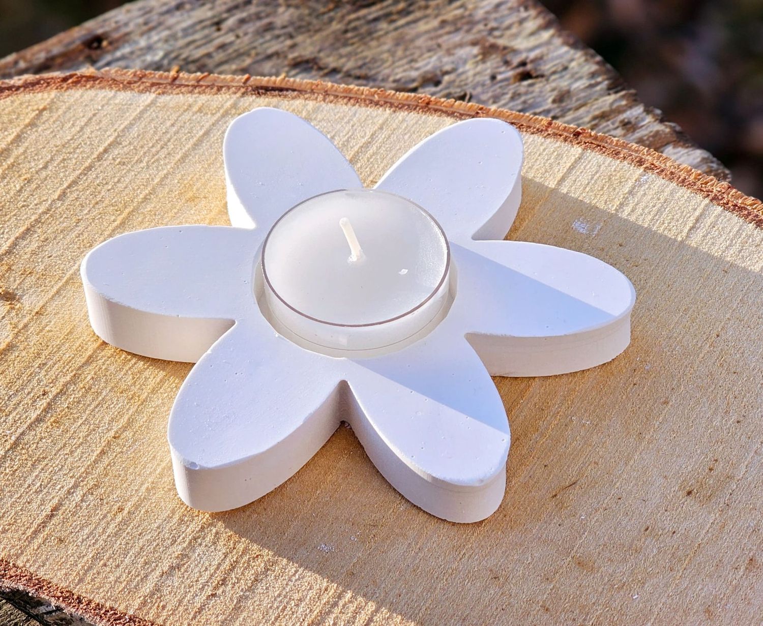 Silikon - Gießform - Teelichthalter – Blume - Blüte