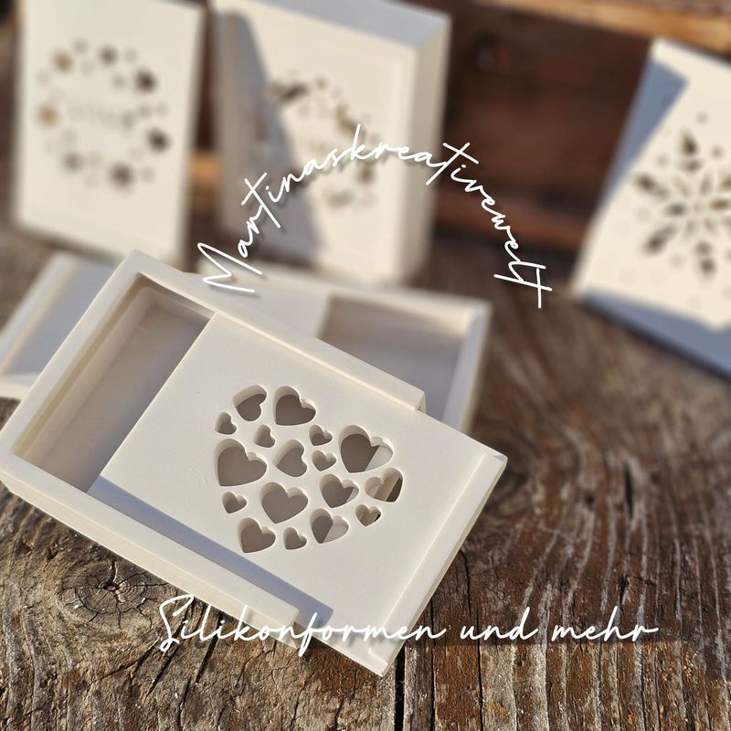 Silikon - Gießform - Kleine Geschenkdosen – Gutschein Box – wähle aus 8 Varianten