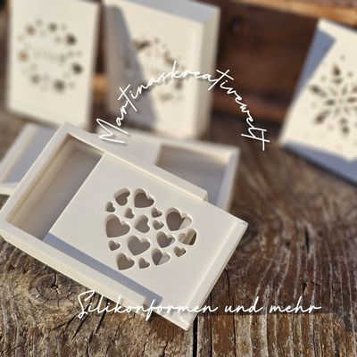 Silikon - Gießform - Kleine Geschenkdosen – Gutschein Box – wähle aus 8 Varianten