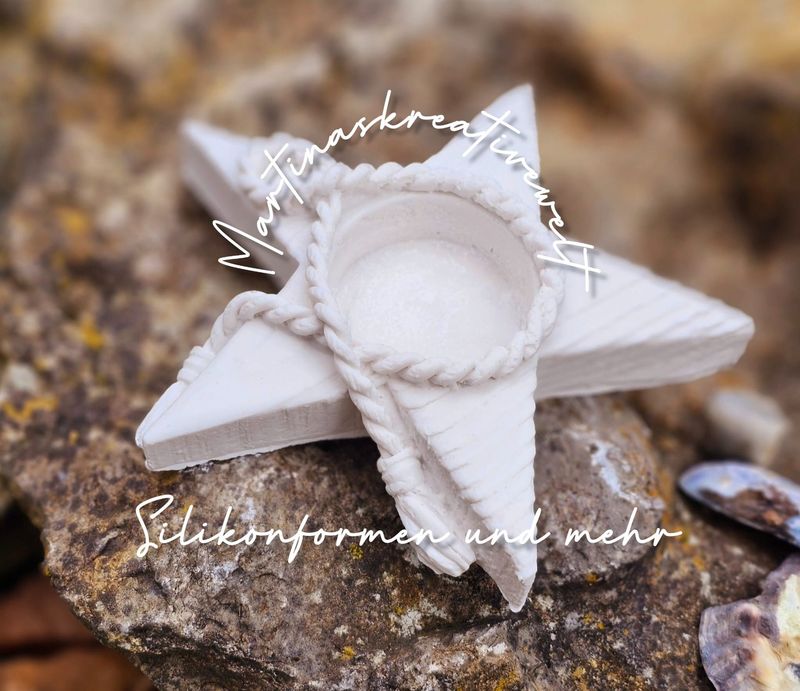 Silikon Nautischer Stern - Teelicht/Maritim/DIY/Gießform Silikon Nautischer Stern - Teelicht/Maritim/DIY/Gießform