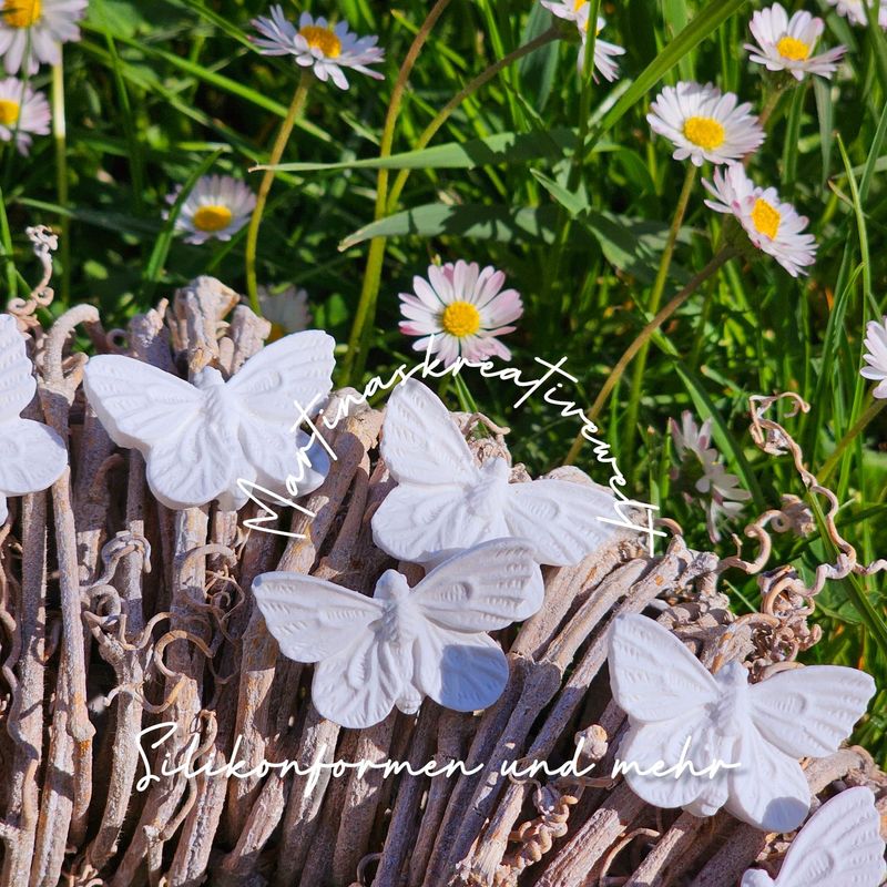 Silikon - Gießform - Kleine Motten - Schmetterlinge - Falter Silikon - Gießform - Kleine Motten - Schmetterlinge - Falter