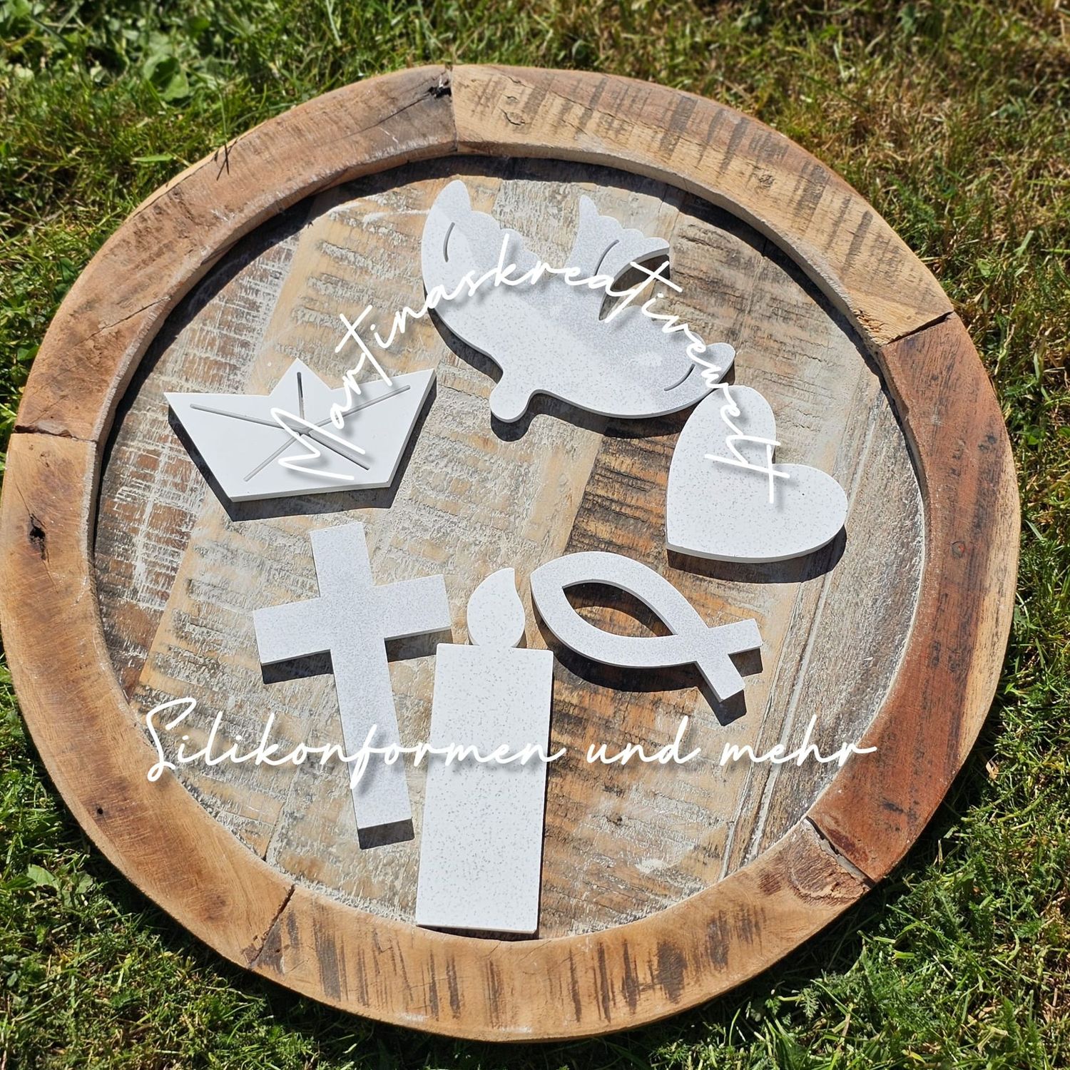 Silikon – Gießform – Matte mit Motiven für Taufe, Konfirmation, Hochzeit, Kommunion – Multiform