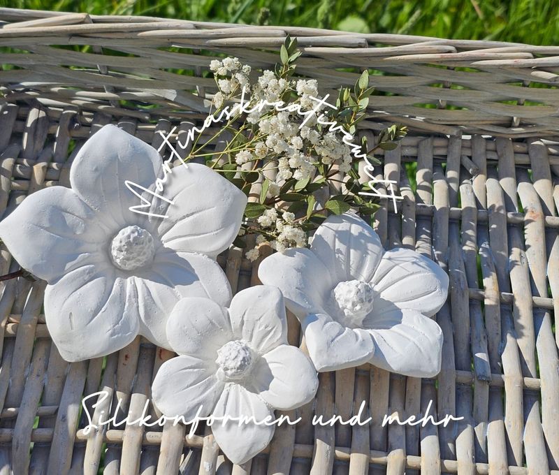 Silikon - Gießform - Dekoblüte – Frühlingsstern – 3 Größen Silikon - Gießform - Dekoblüte – Frühlingsstern – 3 Größen