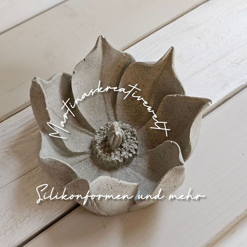 Silikon - Gießform - Große Blüte – Blume Silikon - Gießform - Große Blüte – Blume