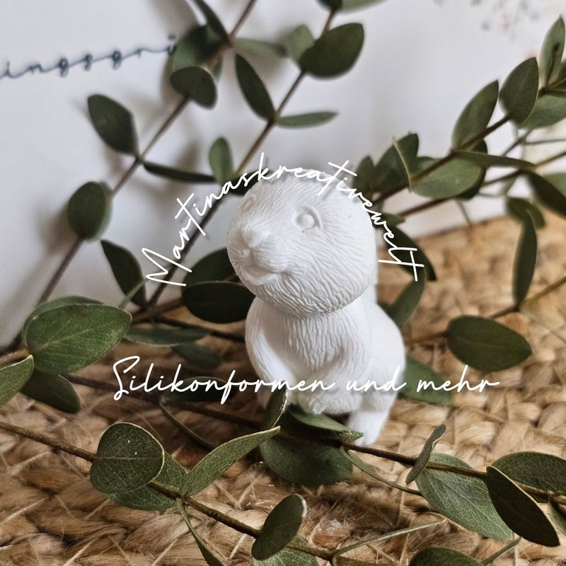 Silikon - Gießform - Mini Schnupperhase Silikon - Gießform - Mini Schnupperhase