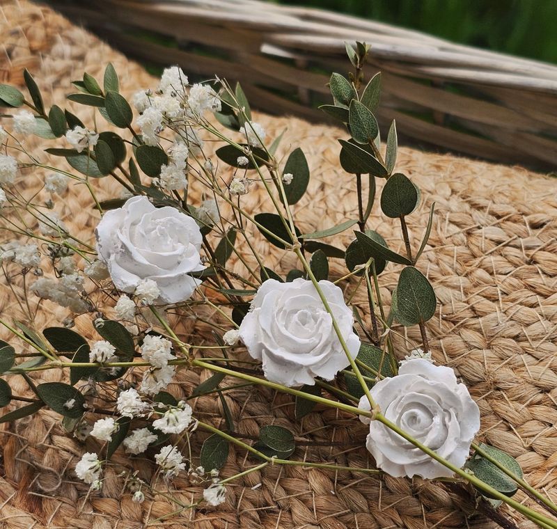 Silikon - Gießform - Rose so filigran 3er Form Silikon - Gießform - Rose so filigran 3er Form