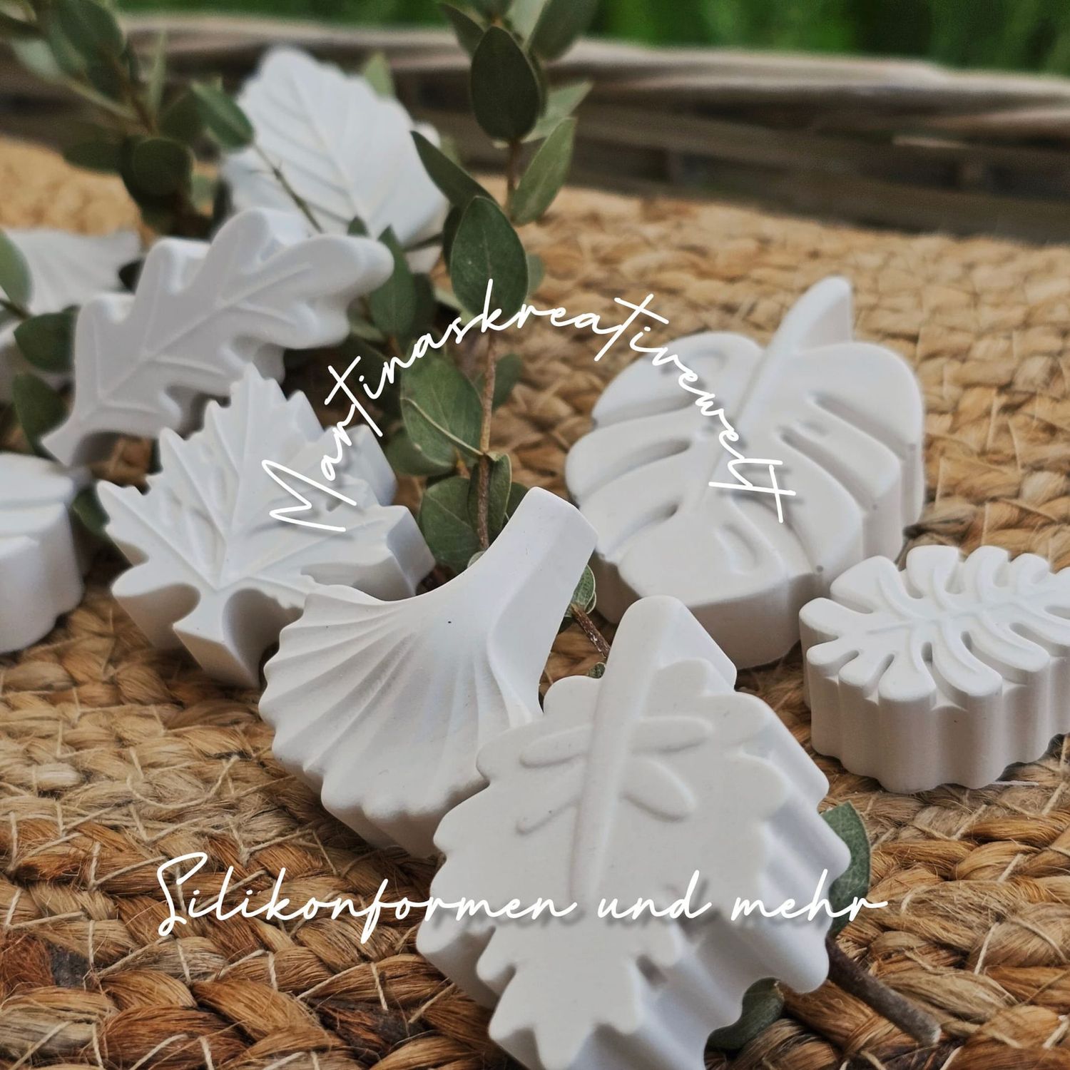 Silikon - Mehrfach - Gießform - "1 Matte für 22 Blätter♥"/Herbstdeko