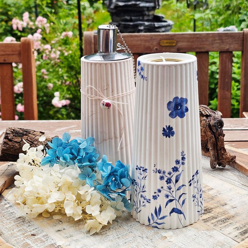 Silikon - Gießform - Blumenvase / Teelichthalter / Öllampe Silikon - Gießform - Blumenvase / Teelichthalter / Öllampe