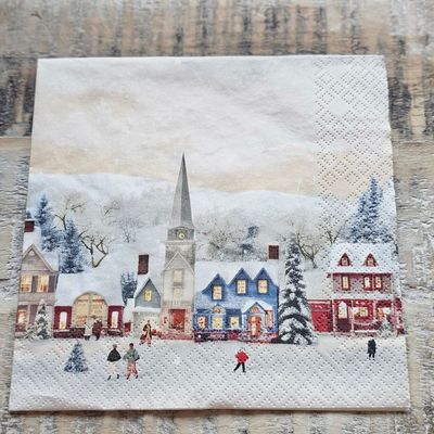 Serviette♥Winterdorf♥