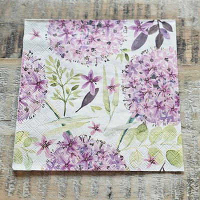 Serviette♥Alliumblüten ♥