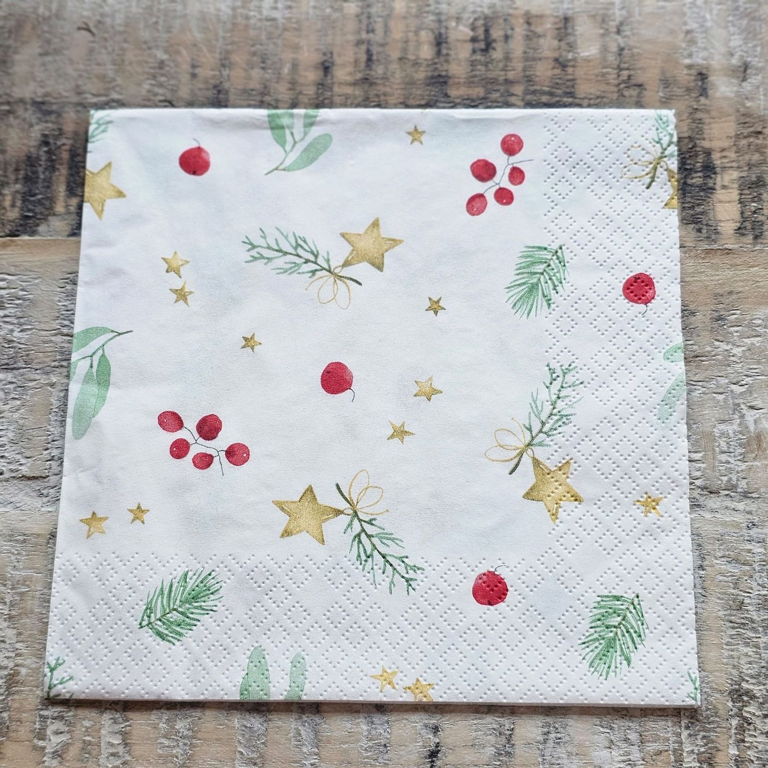Serviette♥Naturdeko und Sterne ♥