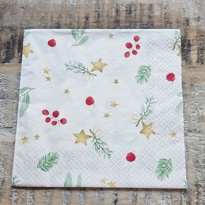 Serviette♥Naturdeko und Sterne ♥