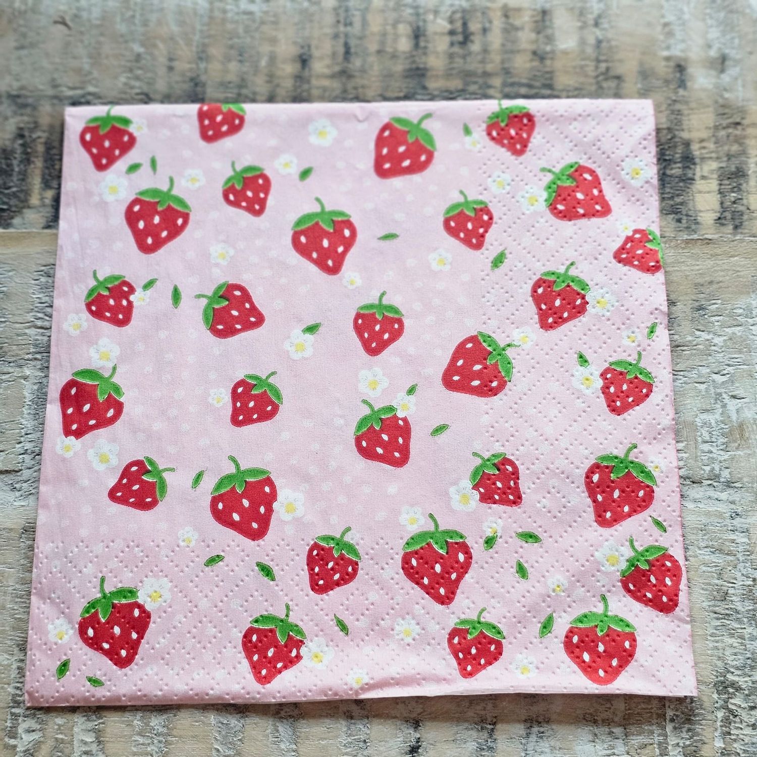 Serviette♥Erdbeeren ♥