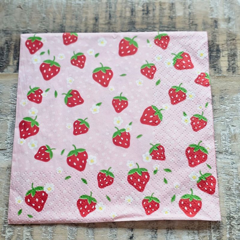 Serviette♥Erdbeeren ♥