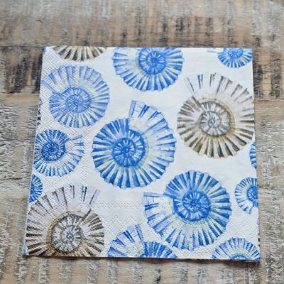 Serviette♥Ammoniten♥Maritim