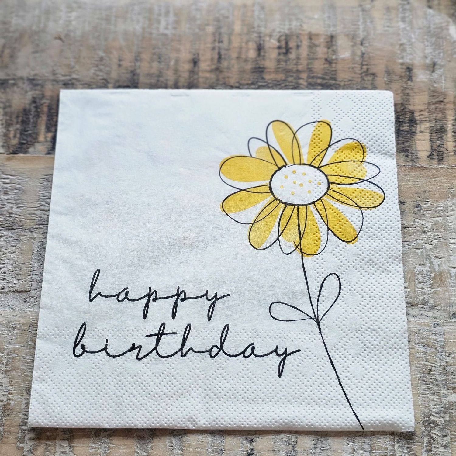 Serviette♥Happy Birthday ♥