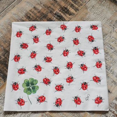 Serviette♥Glücklskäferl ♥