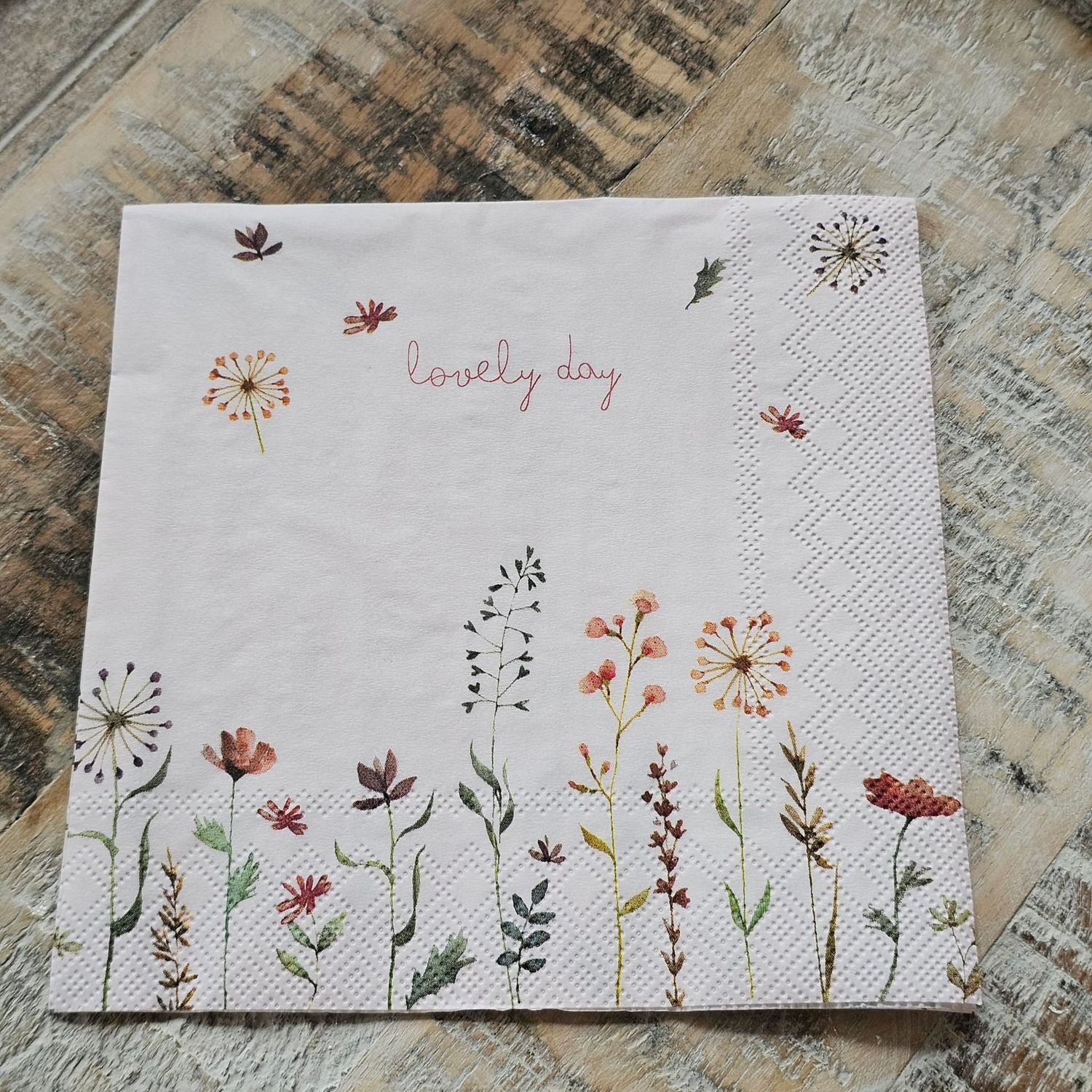 Serviette♥Blumen - Be lovely Day ♥