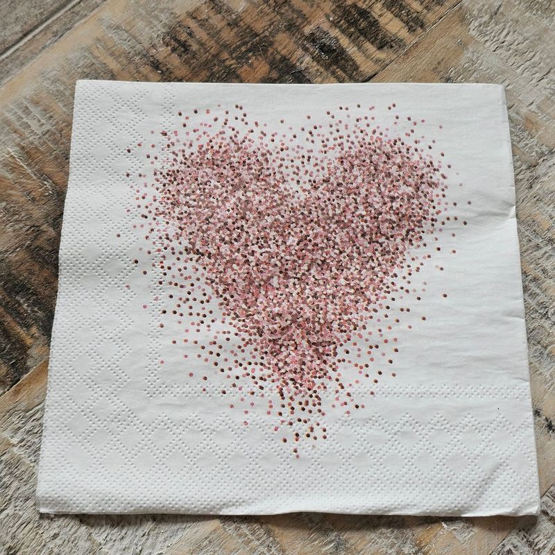 Serviette♥Konfettiherz ♥