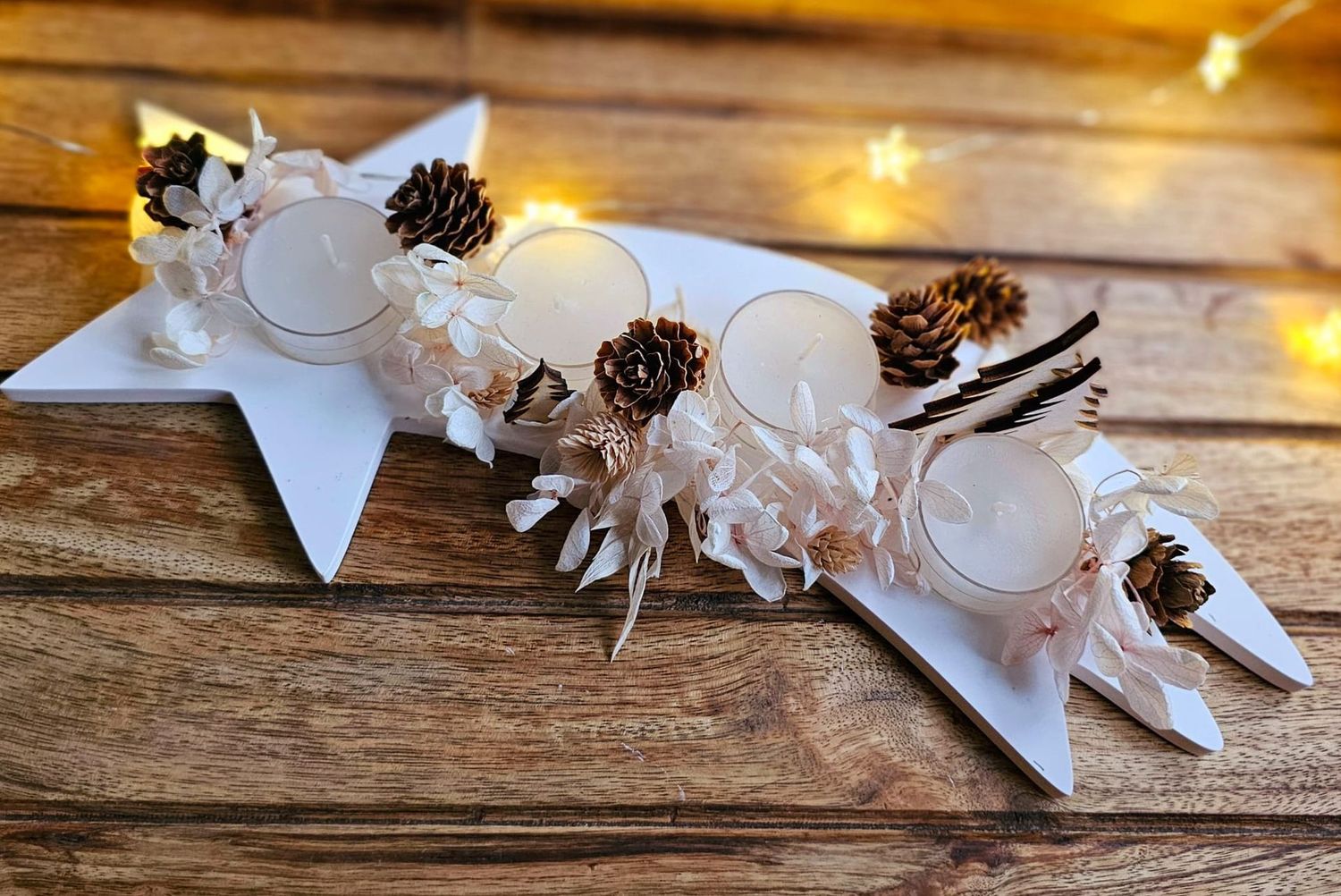 Silikon - Gießform - Sternschnuppe – für 4 Teelichter – Advent – Weihnachten