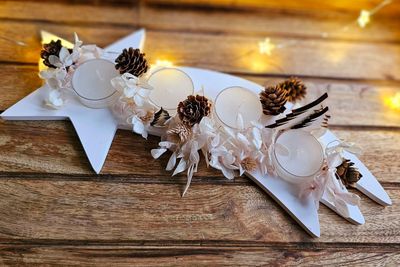 Silikon - Gießform - Sternschnuppe – für 4 Teelichter – Advent – Weihnachten