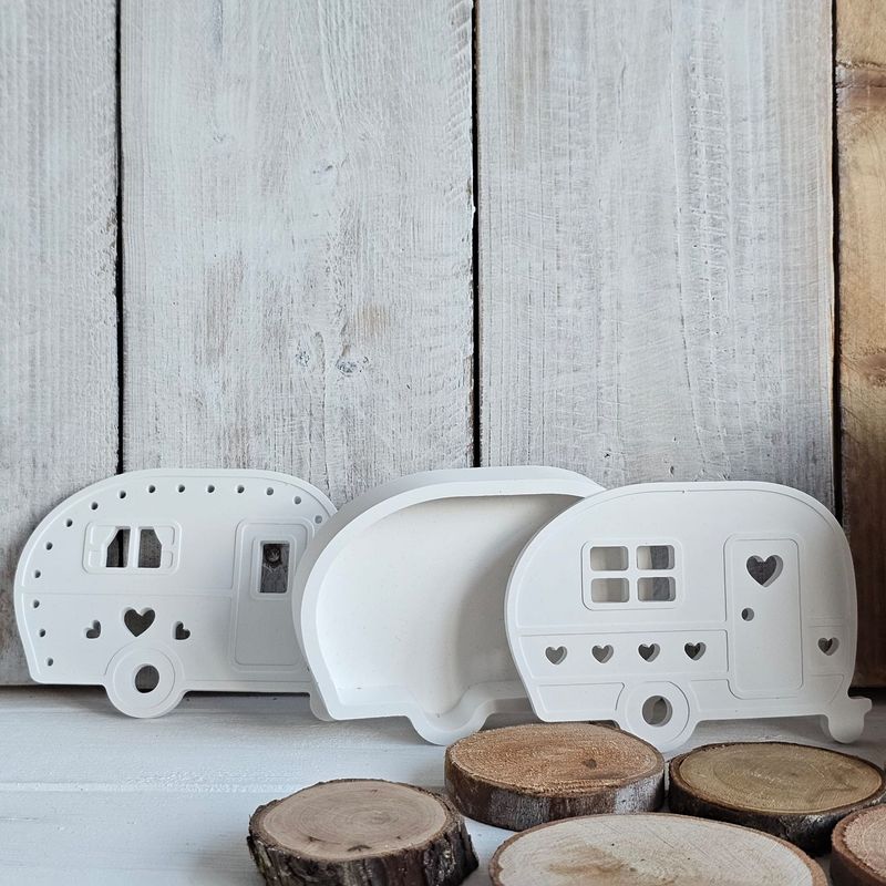 Silikonform/Gießform - Lichtbox CAMPER 3teilig Silikonform/Gießform - Lichtbox CAMPER 3teilig