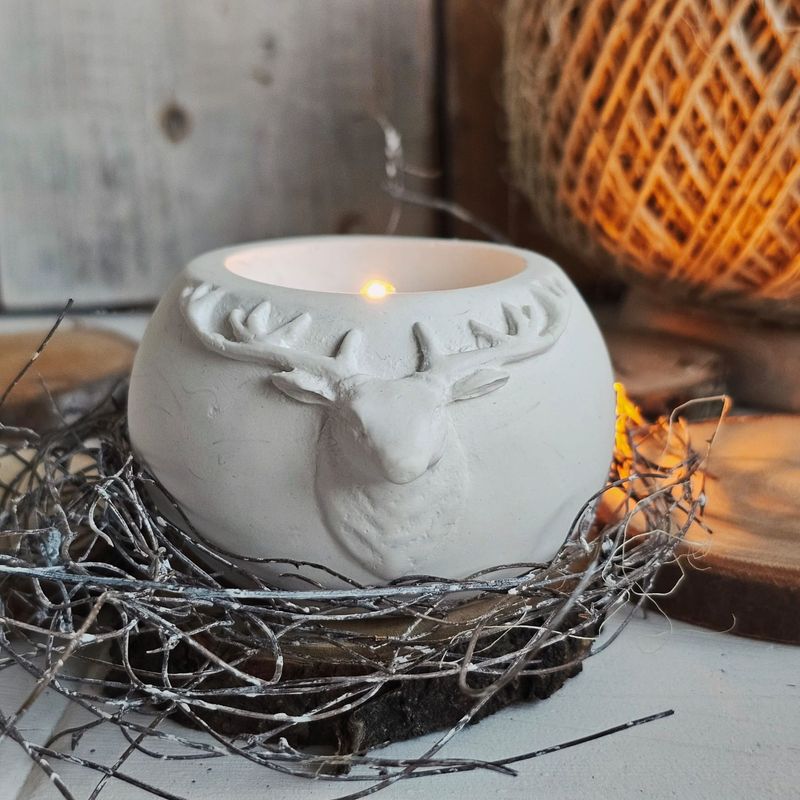 Silikon - Gießform - Teelicht - HIRSCH - rund Silikon - Gießform - Teelicht - HIRSCH - rund