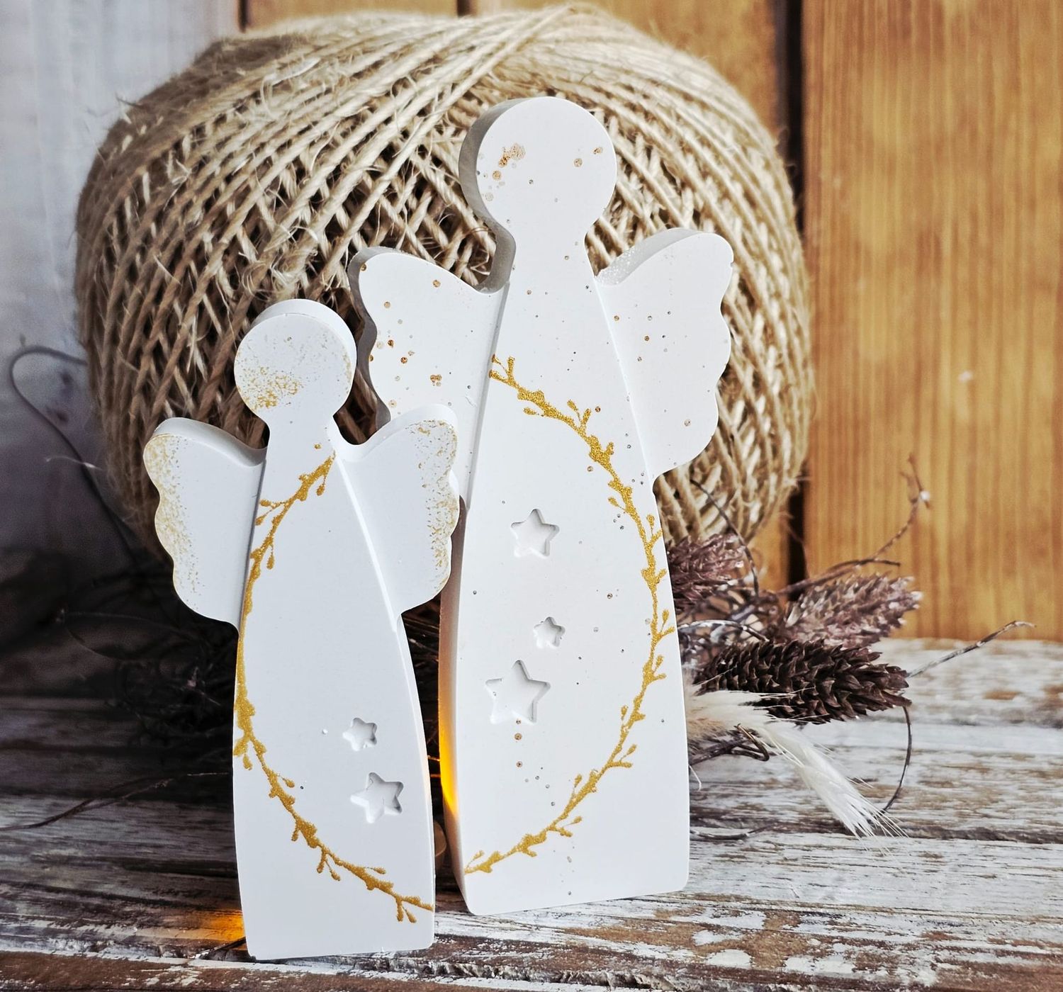 Silikonform - Gießform - Puristische Engel mit Sternchen-2er Form - Vorbestellung - Lieferzeit ca. 14 Tage Silikonform - Gießform - Puristische Engel mit Sternchen-2er Form - Vorbestellung - Lieferzeit ca. 14 Tage