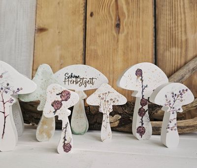 Silikonform Matte Pilze/Herbst/Gießform in 2 Varianten Silikonform Matte Pilze/Herbst/Gießform in 2 Varianten