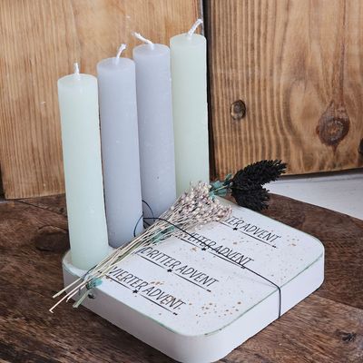 Silikonform/Gießform - Kleines Tablett für 4 Stabkerzen Silikonform/Gießform - Kleines Tablett für 4 Stabkerzen