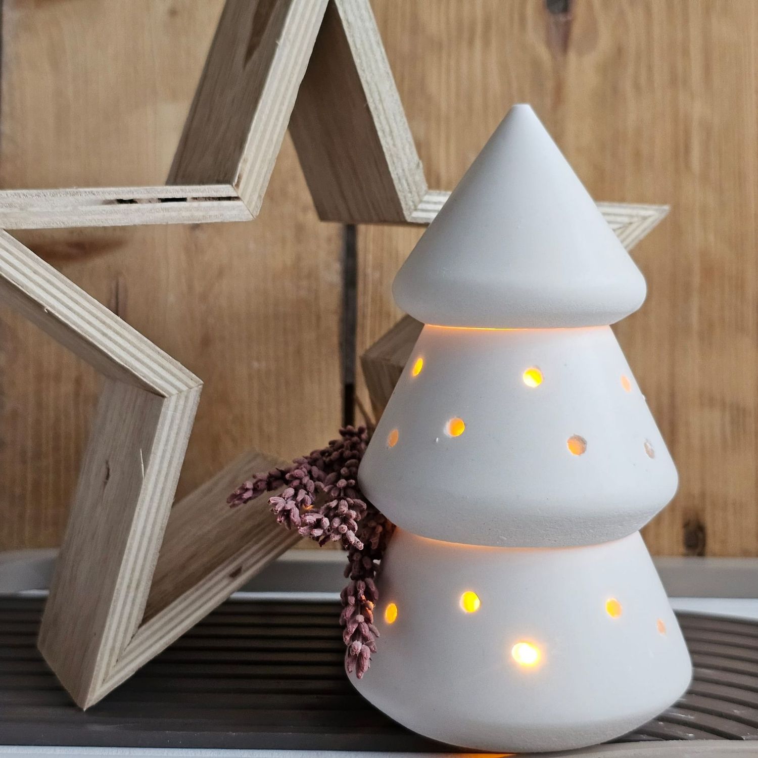 Silikonform-Gießform - Tannenbaum zum Stapeln – 3 Teile – toll für Kerzenwachs-Lieferzeit ca 12 Werktage