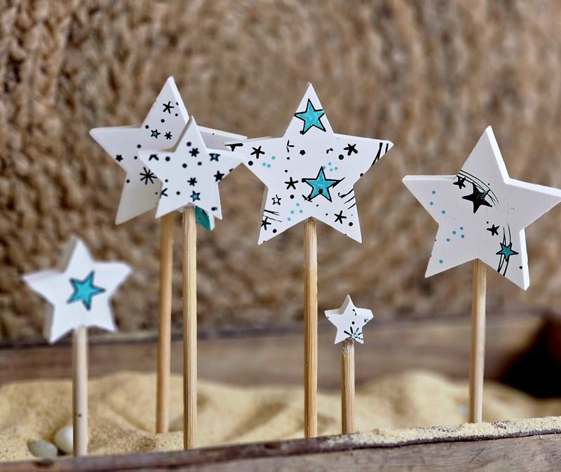 Silikonform Matte für 7 Sternenstecker/Stern/Dekostecker/Weihnachtsdeko/Gießform Silikonform Matte für 7 Sternenstecker/Stern/Dekostecker/Weihnachtsdeko/Gießform