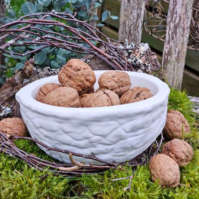 Silikonform Walnuss Schale/Dekoschale/Kerzenschale /Pflanzschale/Herbst/Weihnachten /Teelichthalter/DIY/