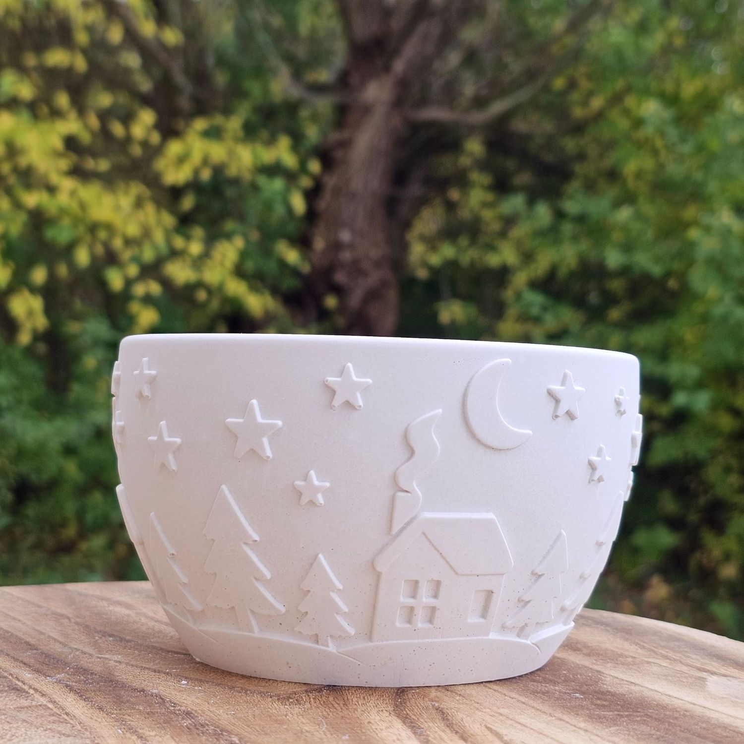 Silikonform Stille Nacht Schale/Dekoschale/Kerzenschale /Pflanzschale/Herbst/Weihnachten /Teelichthalter/DIY/