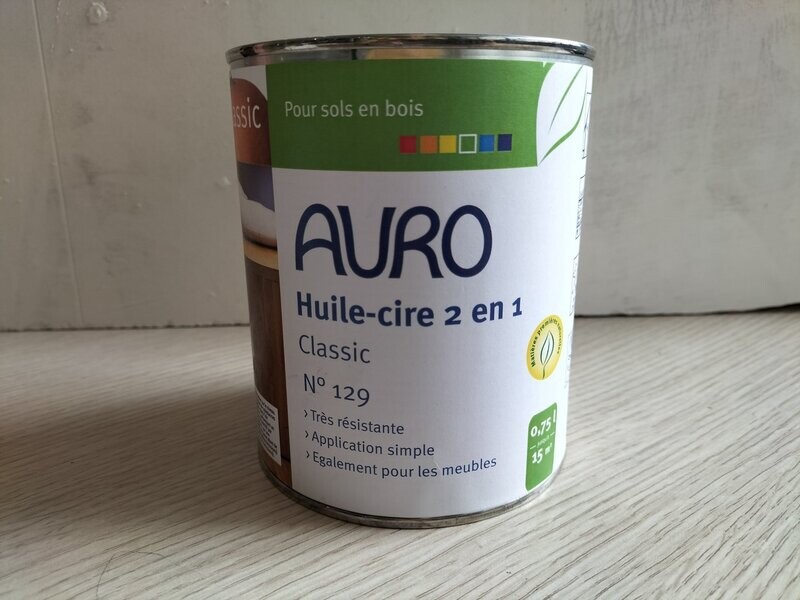 Auro N° 129 Huile-cire 2 en 1 classic 0, 375 L